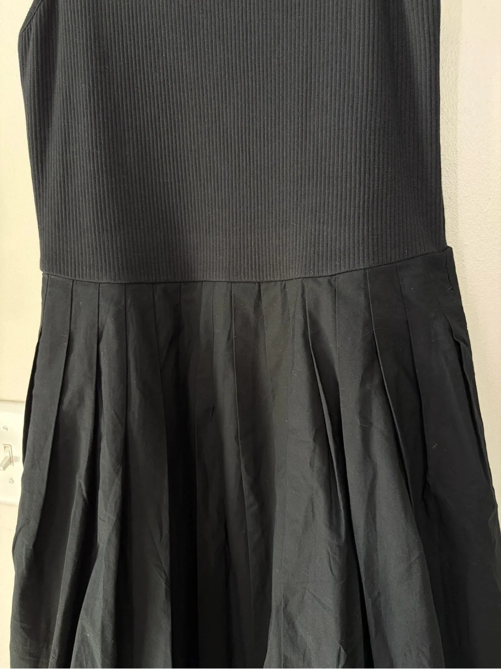 J. Crew Black Tank Bubble Hem Dress